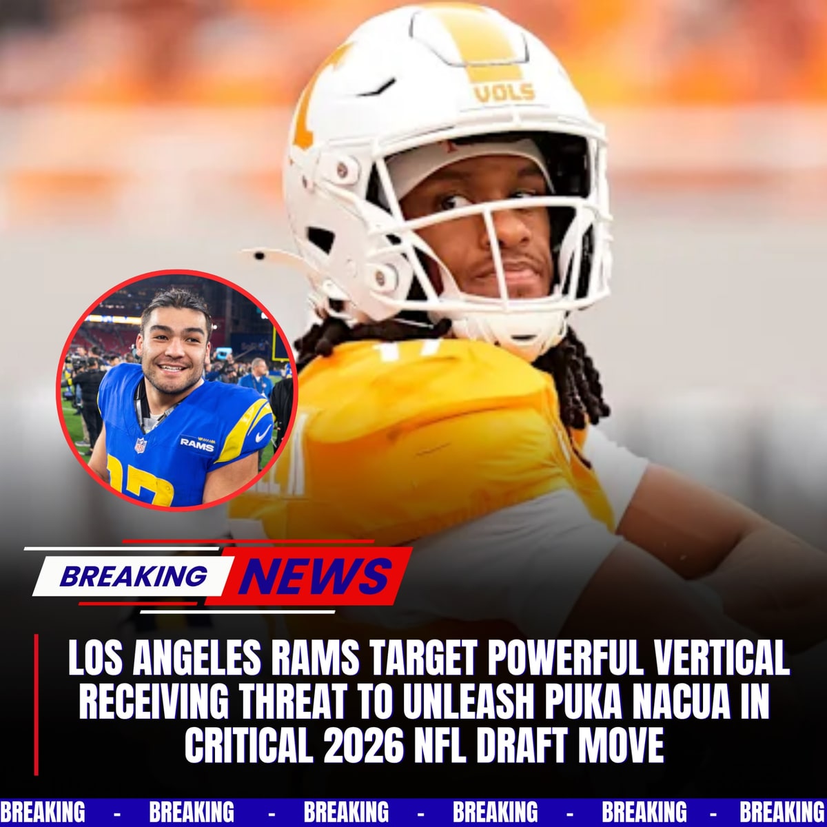Los Angeles Rams Target Powerful Vertical Receiving Threat to Unleash Puka Nacua in Critical 2026 NFL Draft Move