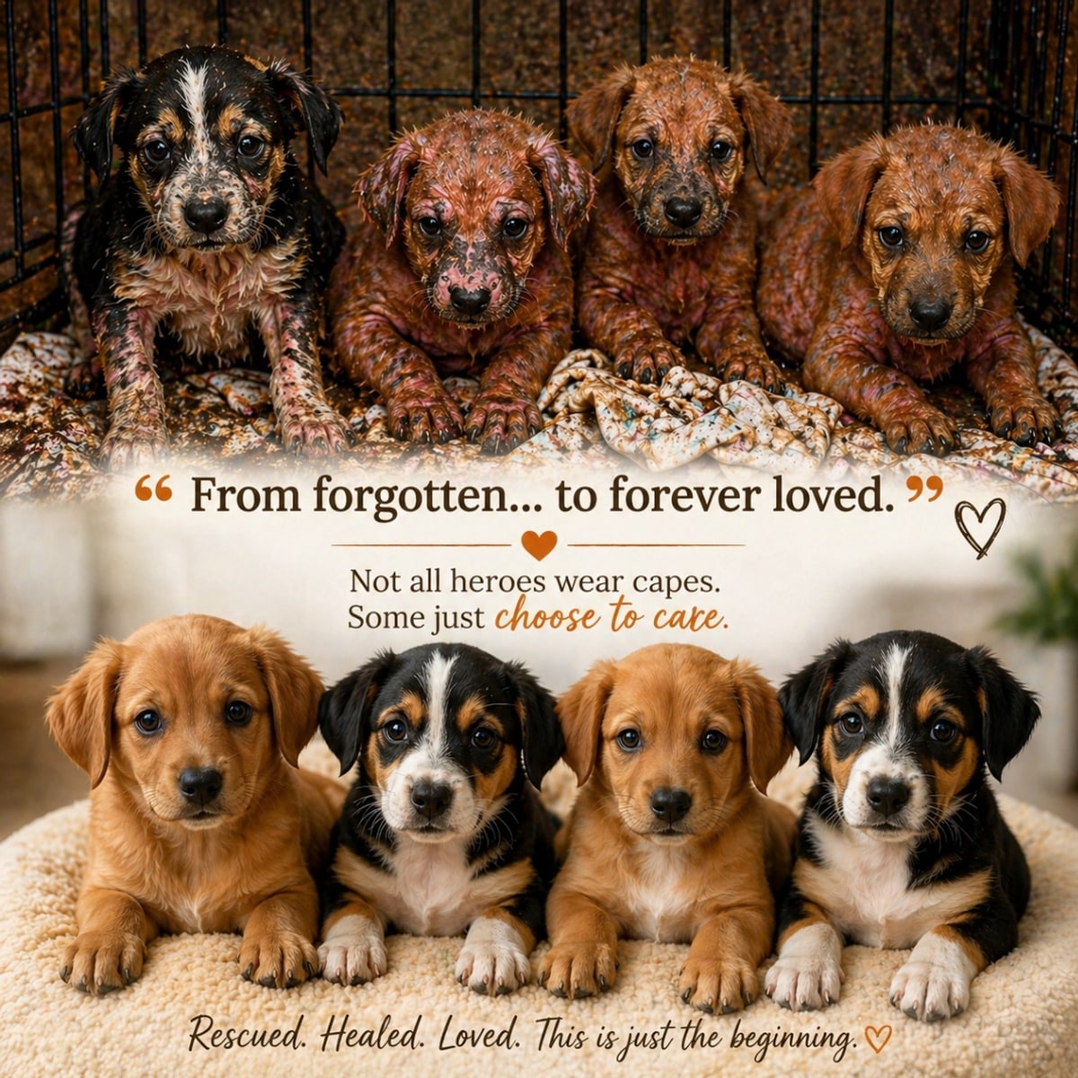 🚨💔 Found Locked in a Freezing Shed… What Happened to These 4 Puppies Next Is Incredible